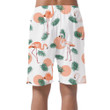 Special Flamingo With Pink Circle And Palm Leaves Can Be Custom Photo 3D Men's Shorts
