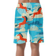 Retro Background With Horses On A Sky Can Be Custom Photo 3D Men's Shorts