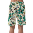 Retro Style Pattern With Cute Flowers And Bird Hand Drawn Can Be Custom Photo 3D Men's Shorts