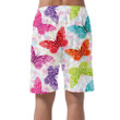 Spring Theme Different Colors Abstract Butterflies Can Be Custom Photo 3D Men's Shorts