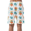 Sea Turtles And Tropical Fish On White Can Be Custom Photo 3D Men's Shorts