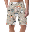 Sad Bird With Natural Floral And Heart Can Be Custom Photo 3D Men's Shorts