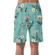 Trendy Pastel Variety Of Garden Flowers And Butterflies Can Be Custom Photo 3D Men's Shorts