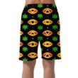 Trippy Marijuana Cannabis Weed Green Leaf And High Eyes Can Be Custom Photo 3D Men's Shorts