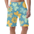 Theme Spring Summer Background With Flowers And Butterflies Can Be Custom Photo 3D Men's Shorts