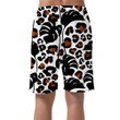 Tropical Leaves And Cartoon Leopard Camouflage Spots Can Be Custom Photo 3D Men's Shorts