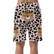 Wild African Leopard Hand Drawn Style Can Be Custom Photo 3D Men's Shorts