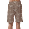 Wild African Leopard Running On Brown Can Be Custom Photo 3D Men's Shorts