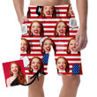 USA Bubble Speech With Greeting In Yhe English Language Can Be Custom Photo 3D Men's Shorts