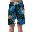 Tropical Leaf With Leopard Jungle Background Can Be Custom Photo 3D Men's Shorts