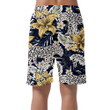 Tropical Leopard Animal Lily Flowers And Palm Leaves Can Be Custom Photo 3D Men's Shorts