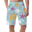 Undersea World Creatures With Shells Snails And Starfish Can Be Custom Photo 3D Men's Shorts