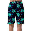 Turtles And Monstera Leaves On White Can Be Custom Photo 3D Men's Shorts
