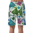 Underwater World Creatures Amazing Fishes And Seaweed Abstract Pattern Can Be Custom Photo 3D Men's Shorts