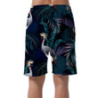 Tropical Night Vintage Wild Birds Pattern Can Be Custom Photo 3D Men's Shorts