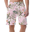 Theme White Lilies And Butterflies On Pink Can Be Custom Photo 3D Men's Shorts