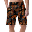 Wild African Animals Leopard And Exotic Fern Leaves Can Be Custom Photo 3D Men's Shorts