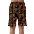 Wild African Animals Leopard And Exotic Fern Leaves Can Be Custom Photo 3D Men's Shorts