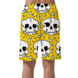 Trippy Melting Skull And Bones Psychedelic Concept Design Can Be Custom Photo 3D Men's Shorts