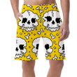 Trippy Melting Skull And Bones Psychedelic Concept Design Can Be Custom Photo 3D Men's Shorts