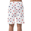 Various Geometric In The Colors Of American Flag Illustration Can Be Custom Photo 3D Men's Shorts