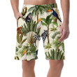 Various Summer Birds On Tropical Trees Jungle Pattern Can Be Custom Photo 3D Men's Shorts
