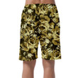 Vintage Charming Roses Flower In Camouflage Pattern Can Be Custom Photo 3D Men's Shorts