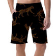 Wild African Leopard On Dark Blue Background Can Be Custom Photo 3D Men's Shorts