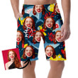 Underwater Adventure Themed Pattern With Sharks Submarine And Divers Can Be Custom Photo 3D Men's Shorts