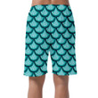 Turquoise Shiny Dragon Scale Brilliant Background Can Be Custom Photo 3D Men's Shorts