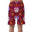 Traditional Mexican Sugar Skulls And Colorful Flowers Can Be Custom Photo 3D Men's Shorts
