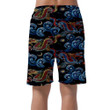 Vintage Embroidery Asian Sea Dragon And Sea Can Be Custom Photo 3D Men's Shorts