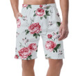 Vintage Floral Pattern Blooming English Rose Themed Design Can Be Custom Photo 3D Men's Shorts