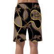 Wild African Golden Baroque Chain With Leopard Can Be Custom Photo 3D Men's Shorts