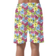 Theme Spring Yellow Flower And Butterfly Can Be Custom Photo 3D Men's Shorts
