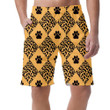 Wild African Leopard Background With Traces Can Be Custom Photo 3D Men's Shorts