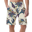 Vintage Floral And Paisley Pattern Oriental Beige Cream Background Can Be Custom Photo 3D Men's Shorts