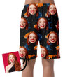 Trendy Space Pattern With Moon And Red Panda Cartoon Can Be Custom Photo 3D Men's Shorts