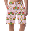 Turtle And Fish On A White Polka Dot Background Can Be Custom Photo 3D Men's Shorts
