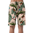 Tropical Summer Background With Butterflies A Palm Leaf Can Be Custom Photo 3D Men's Shorts