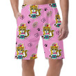 Wild African Cute Summer Leopard Drinks Cocktail Can Be Custom Photo 3D Men's Shorts