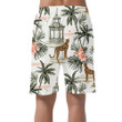 Tropical Exotic Flower Orchid And Leopard Can Be Custom Photo 3D Men's Shorts
