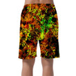 Triangles Crystals And Wavy Lines Psychedelic Style Design Can Be Custom Photo 3D Men's Shorts