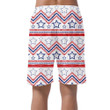Tribal Ethnic Patriotic Red Blue American Stars Can Be Custom Photo 3D Men's Shorts