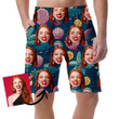 Underwater World Of Colorful Fishes And Seashell Cartoon Pattern Can Be Custom Photo 3D Men's Shorts