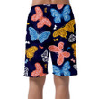 Theme Fantasy Butterflies Hand Drawn On Dark Can Be Custom Photo 3D Men's Shorts
