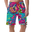 Theme Mystical Bright Summer Of Butterflies And Flowers Can Be Custom Photo 3D Men's Shorts