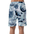 Watercolor Pattern In Nautical Style With Seashells Can Be Custom Photo 3D Men's Shorts