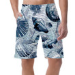 Watercolor Pattern In Nautical Style With Seashells Can Be Custom Photo 3D Men's Shorts