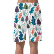Trendy Coloring Autumn Maple Leaves And Dots Painting Can Be Custom Photo 3D Men's Shorts